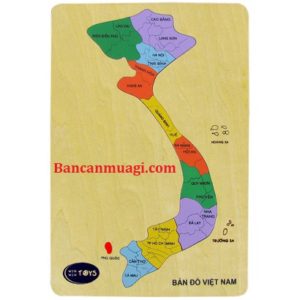 Đồ chơi Bản đồ Việt Nam bằng Gỗ