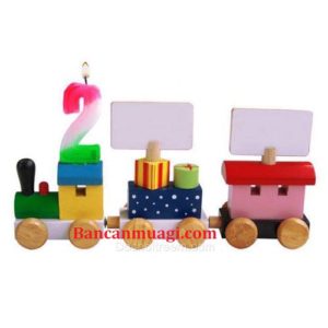 Đồ chơi Xe lửa đèn cầy bằng gỗ